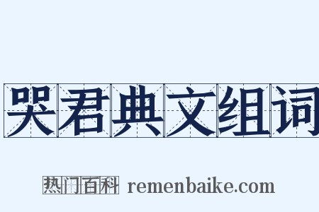 哭君典文组词是什么意思的图片